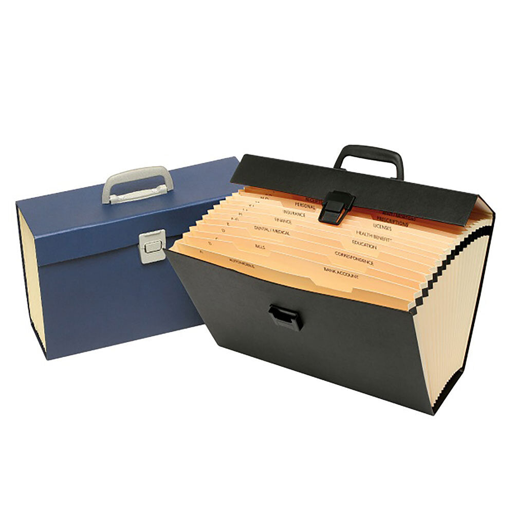 Marbig Carry File Paper/Office Document Organiser Holder Storage Assorted (2 Pieces)