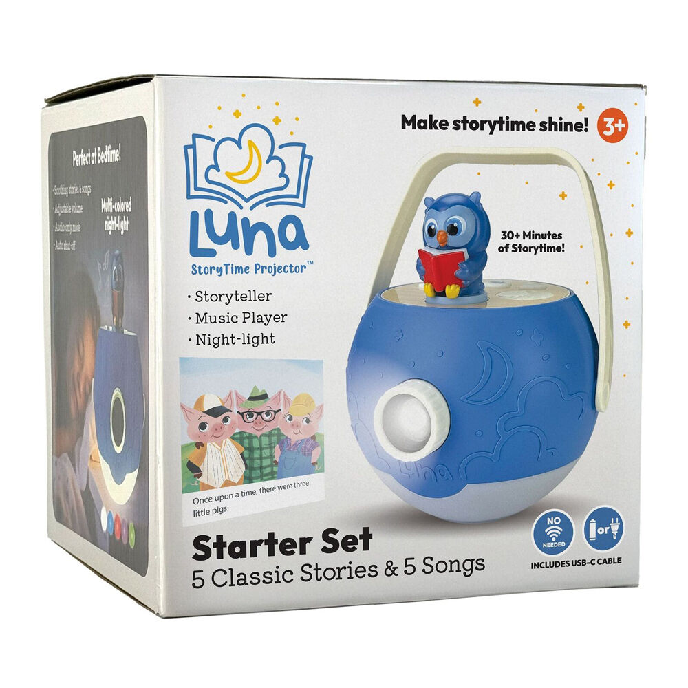 Luna Storytime 3y+ Kids Projector Classic Starter Set w/5 Stories and Songs — image 3