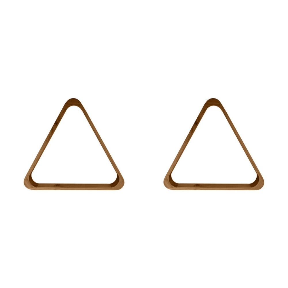 Formula Sports 2in - 10 Ball Rack Wooden Billiards/Pool Triangle Brown (2 Pack)