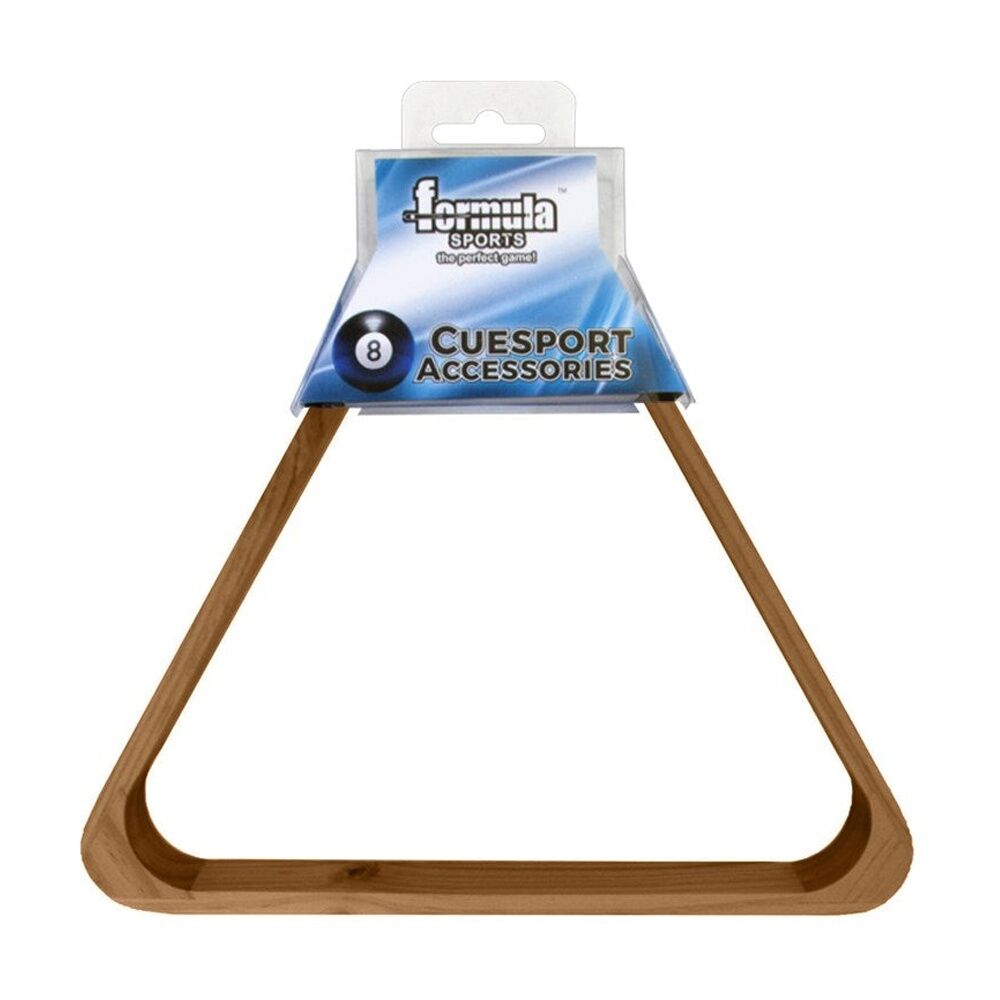 Formula Sports 2in - 10 Ball Rack Wooden Billiards/Pool Triangle Brown (2 Pack) — image 3
