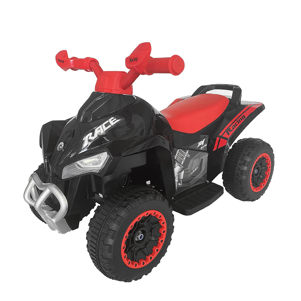 Lenoxx Indoor/Outdoor Black Electric Quad Bike Ride On/Motorbike/Kids/Toddler/Battery