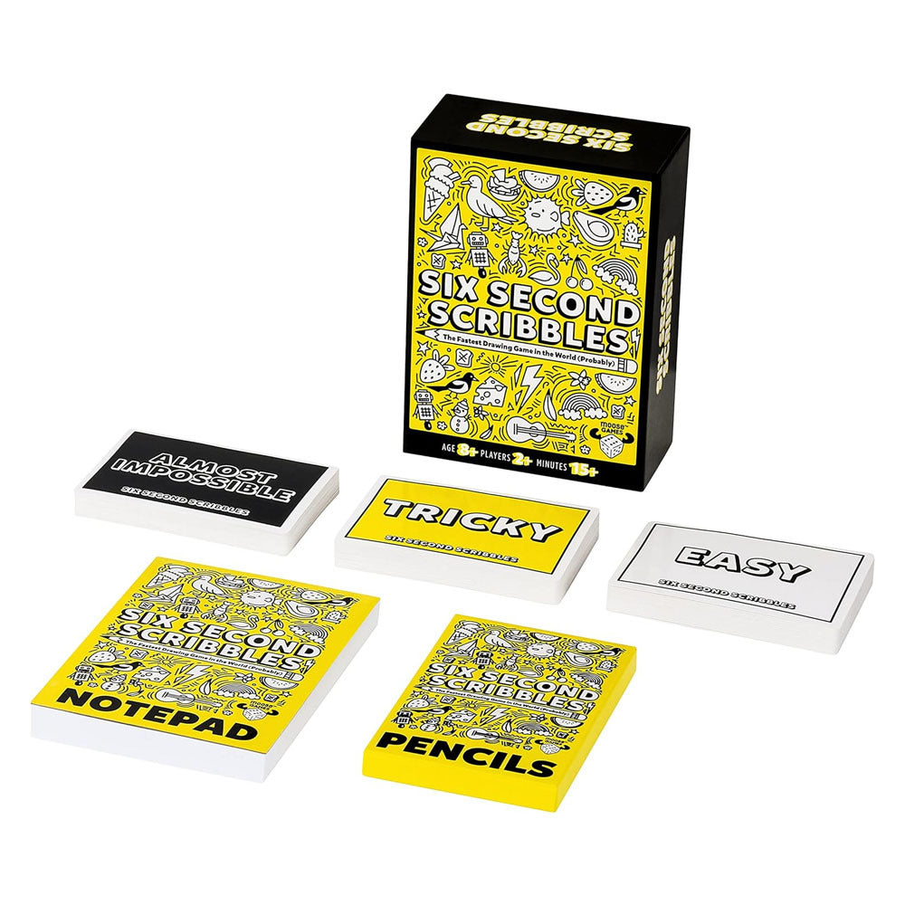 Six Second Scribbles Kids/Childrens Family Tabletop Drawing Game Set 8y+