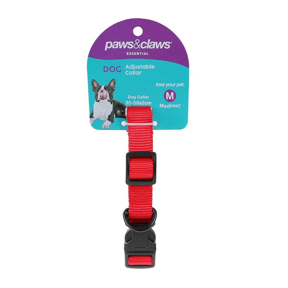 Paws and Claws Paws & Claws Essentials Adjustable Pet Medium Dog Secure Neck Collar Assorted — image 5