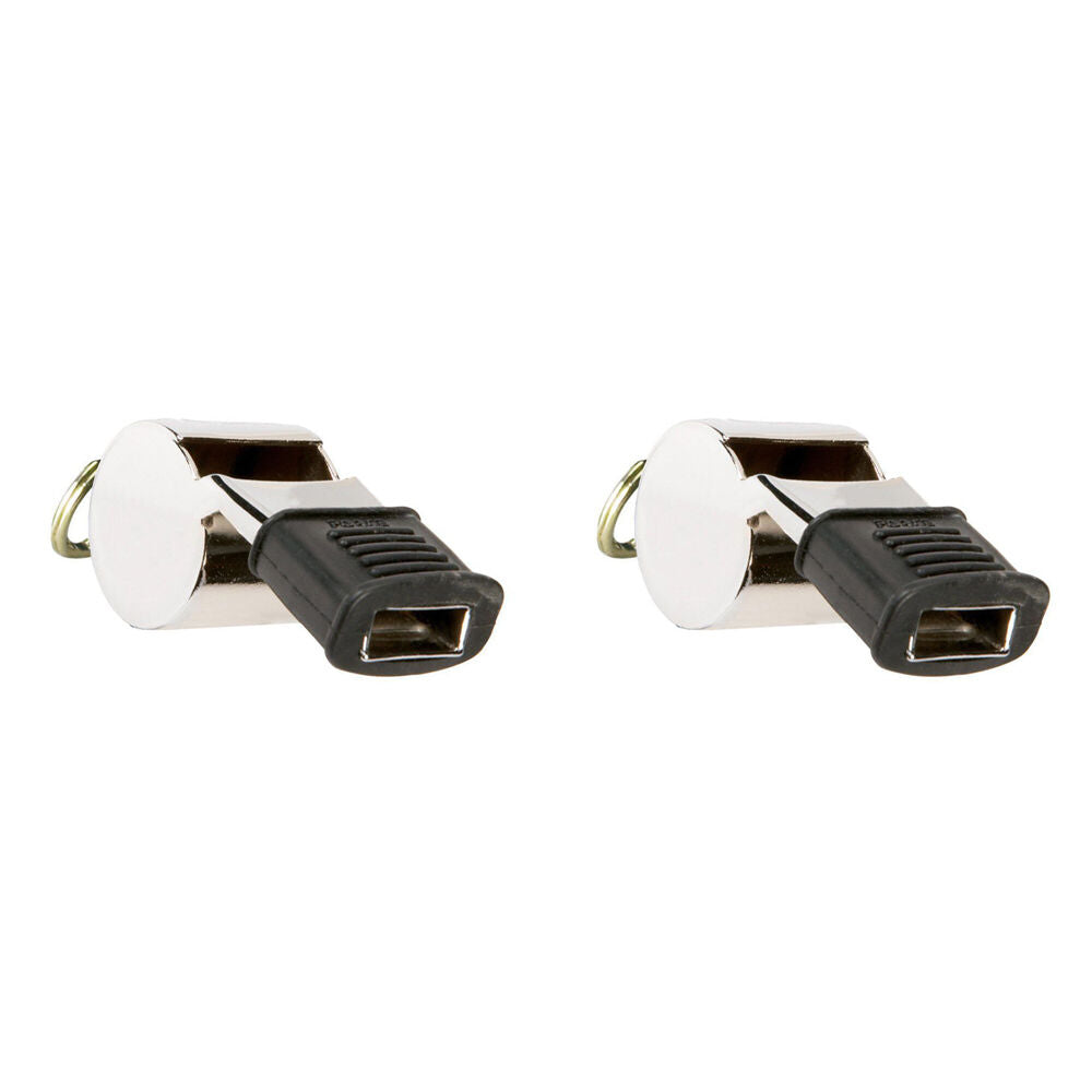 Fox 40 Summit Super Force CMG Whistle Accessory w/ Breakaway Lanyard Metal (2 Pack)