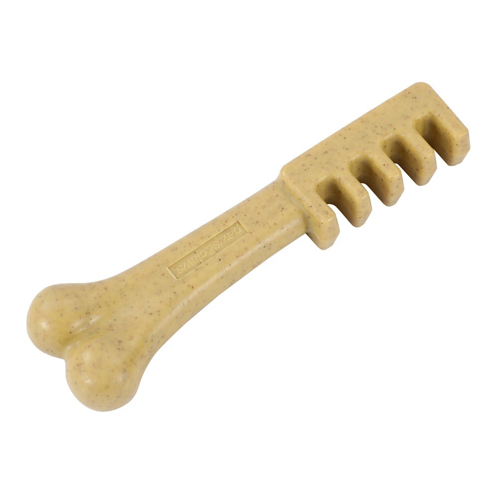 Paws and Claws 18.5cm Boobone Bamboo Toothbrush/Chew Toy Peanut Butter Pet/Dog (3 Pack) — image 5