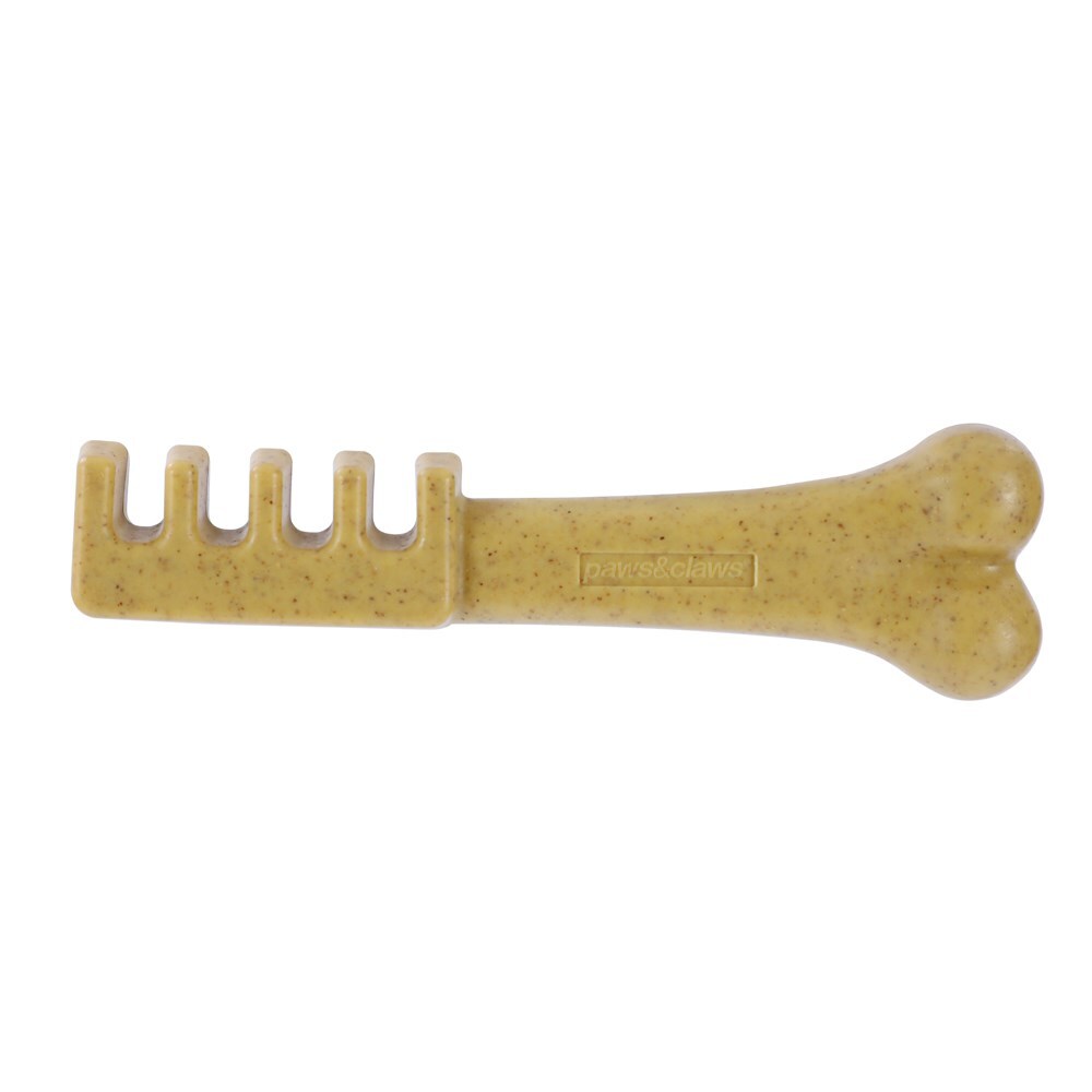 Paws and Claws 18.5cm Boobone Bamboo Toothbrush/Chew Toy Peanut Butter Pet/Dog (3 Pack) — image 3