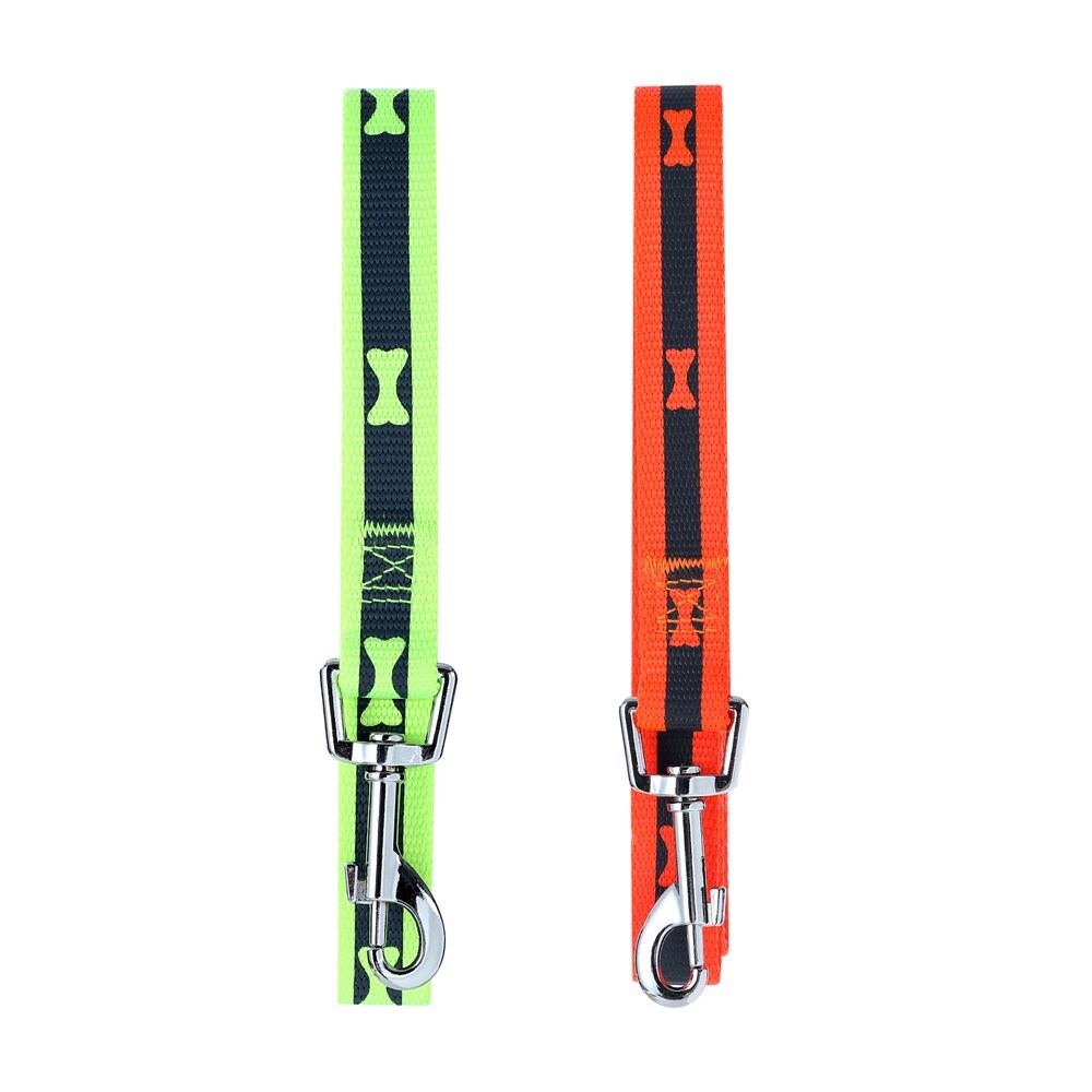 Paws and Claws Pet Dog Reflective 150x2cm Neck Collar Strap w/ Bone Print Asst (3 Pack) — image 5