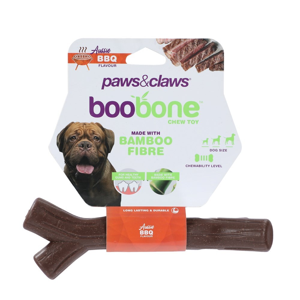 Paws and Claws BooBone Branch Chew Toy Aussie BBQ/Peanut Butter/Roast Chicken (3 Pack) — image 2