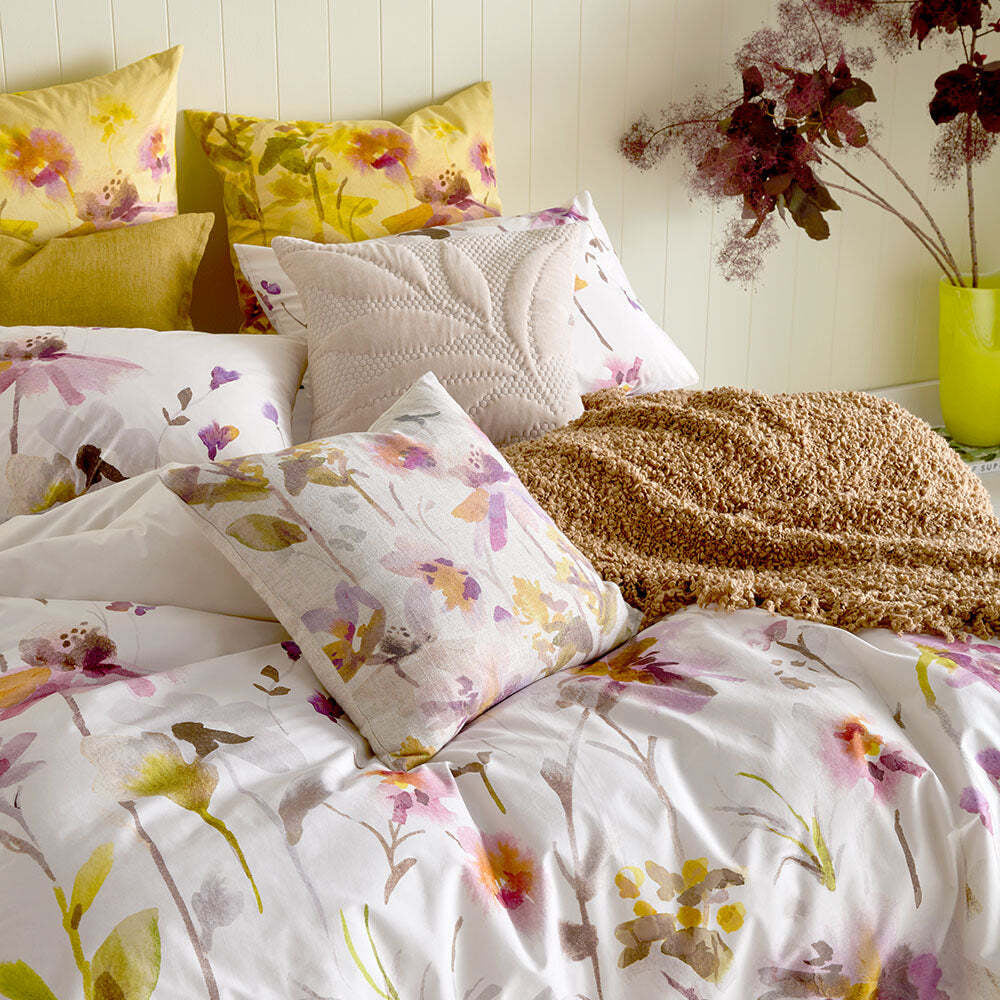 Kas Australia Eve Bed Quilt Cover Set w/ 2x Pillowcases Multicoloured — image 3
