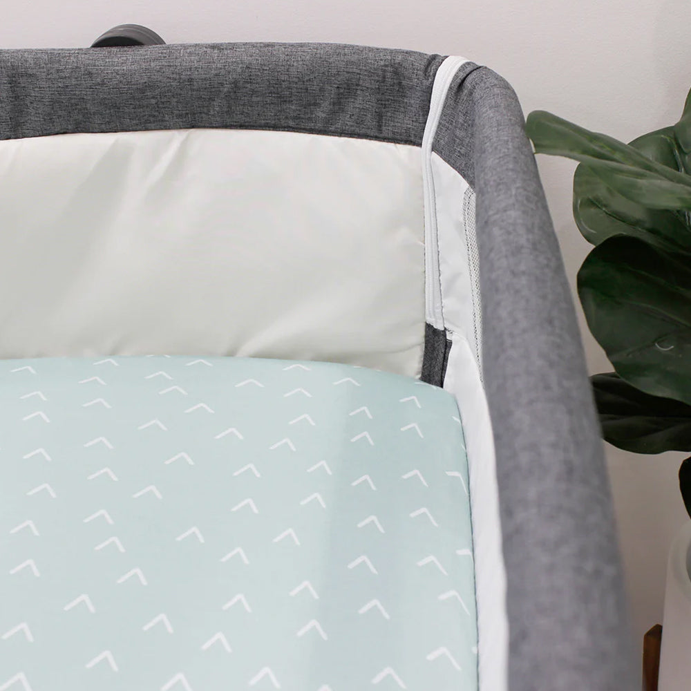 Bubba Blue 55x84cm Nordic Jersey Co-Sleeper Fitted Sheet Baby 0-12m Sky/Mint (2 Pack) — image 2