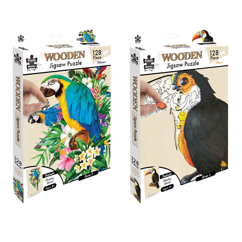 Puzzle Master Kids Macaw and Toucan Wooden Puzzle Series 5 Set 12y+ (2 Pieces)