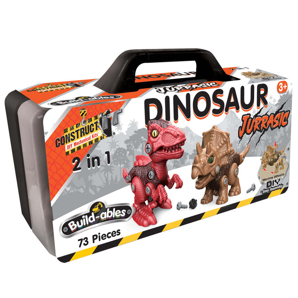Construct IT 2in1 Dinosaur Jurrasic Kids/Children DIY Building Toy Set 3y+