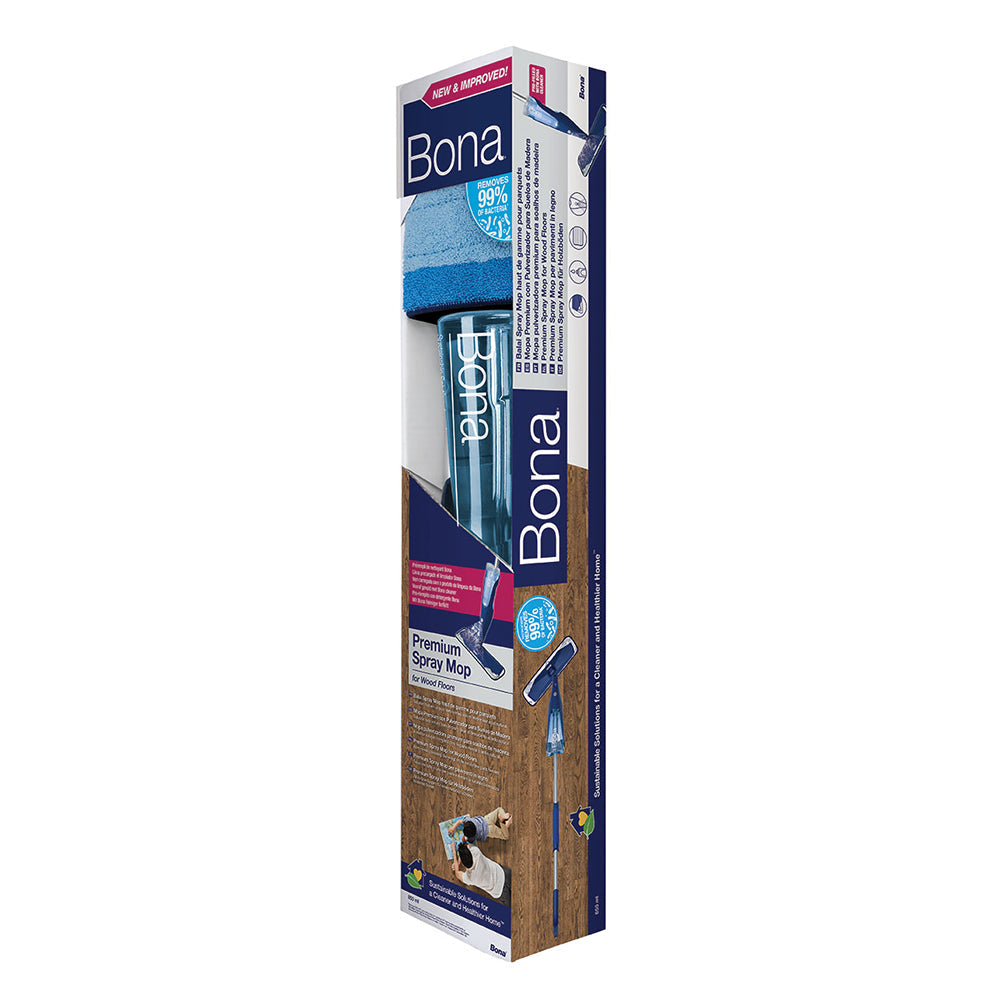 Bona Spray Mop w/ Microfibre Pad/850ml Wood Floor Cleaner Cartridge/2.5L Refill — image 4