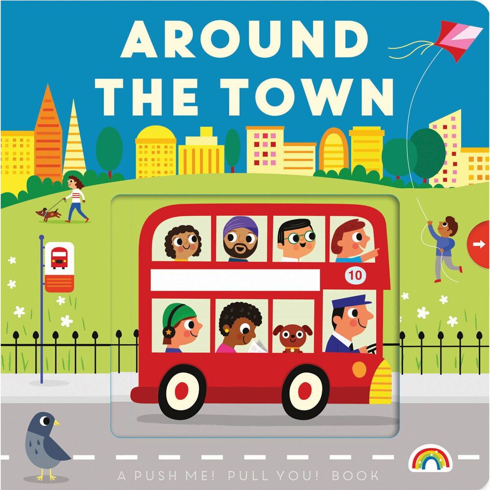 Really Decent Books 1y+ Kids's Activity Push Me, Pull You - Around The Town