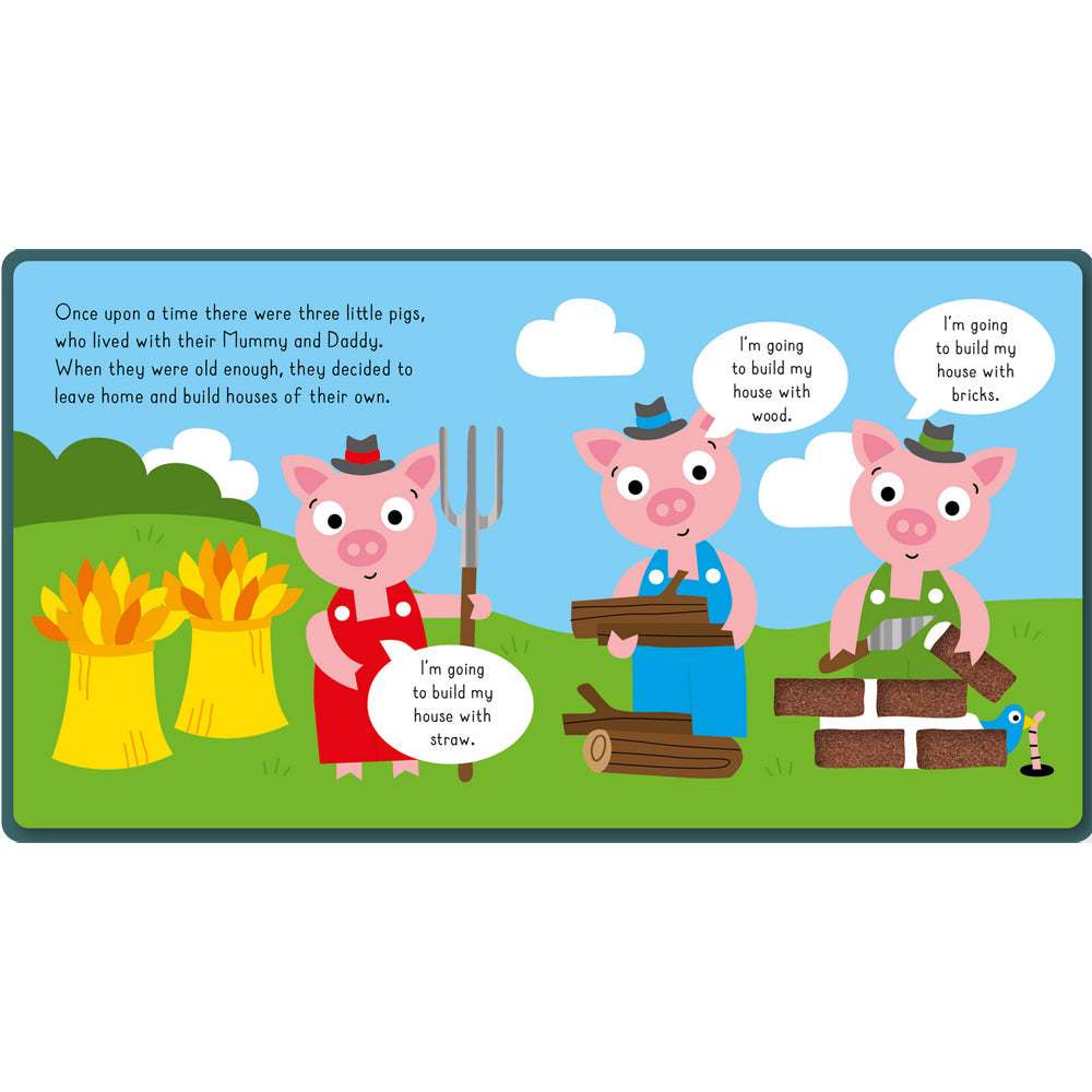 Really Decent Books Touchy Feely Tales Three Little Pigs Kids Story Book 1y+ (2 Pack) — image 2