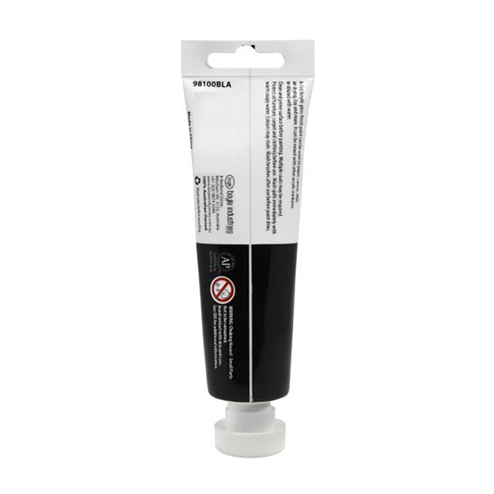 Boyle Artist Acrylic Paint 100ml Wood/Clay/Canvas Art Tube Painting Activity Black 3y+ — image 2