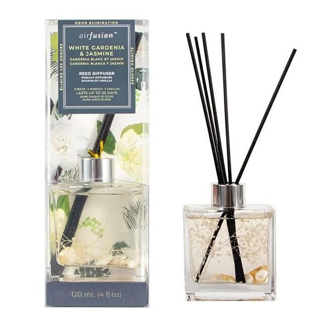 Air Fusion Glass Reed Diffuser Set 120ml Assorted Home Freshener Fragrance (6 Pack) — image 2