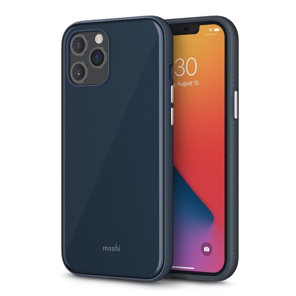 Moshi iGlaze Drop/Shatter Protection Cover/Case For Apple iPhone 12 Pro Max Blue — image 3