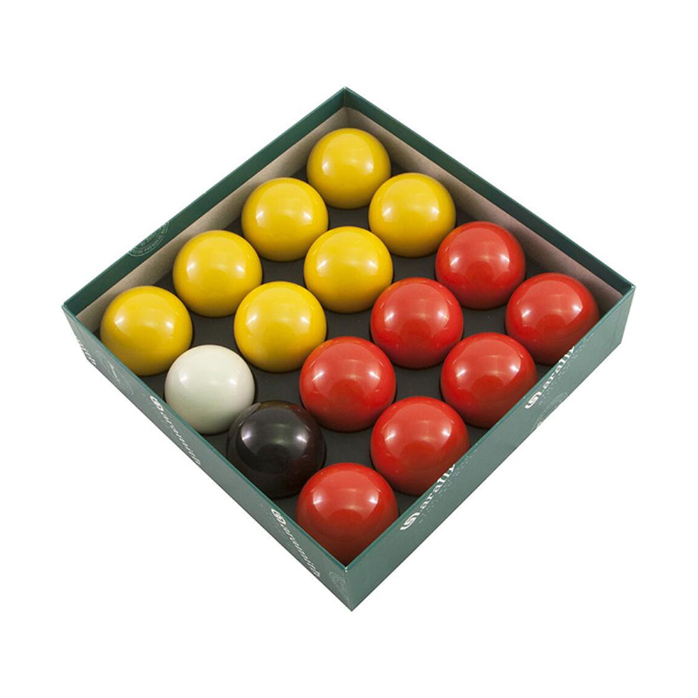 Aramith Arasmith Casino Premier Pool/Snooker Balls 2" Set Red/Yellow/Black/White