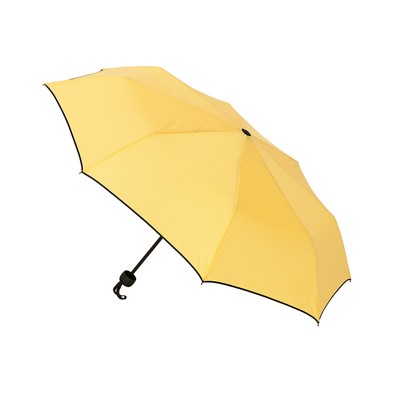 Clifton Women's Folding 97cm Piped Edge Mini Maxi Umbrella UV Shade/Cover Yellow