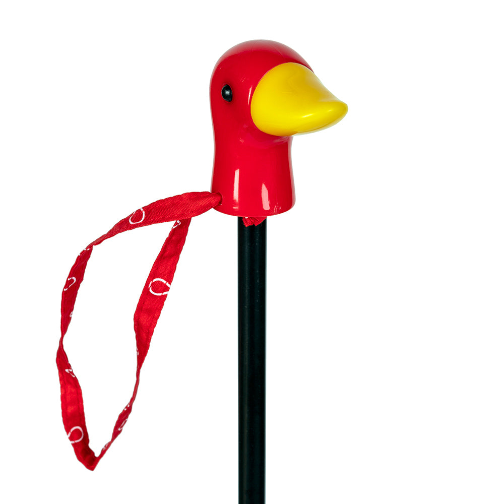 Clifton Women's Folding 100cm Duck Handle/Print Umbrella UV Sun Shade/Cover Red — image 5