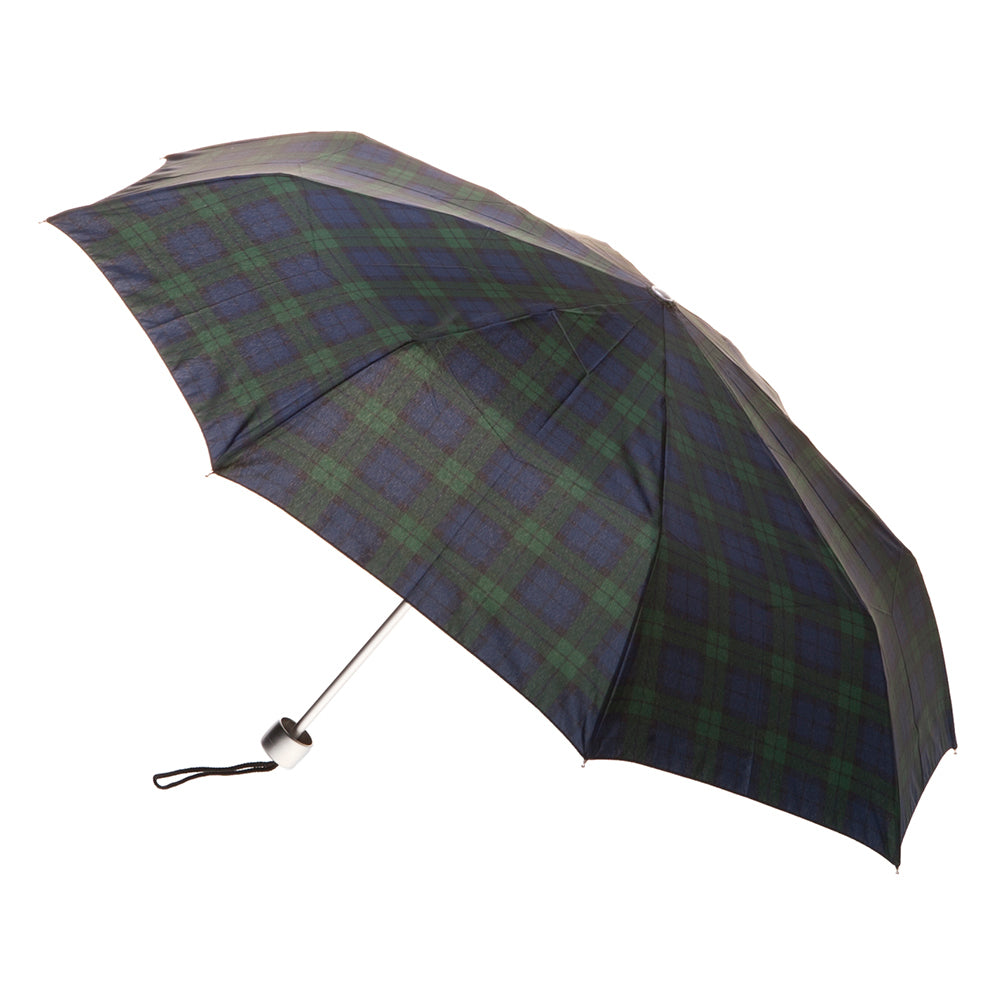 Clifton Black Watch Tartan Extra Strong Folding Windproof Sun Shade Umbrella