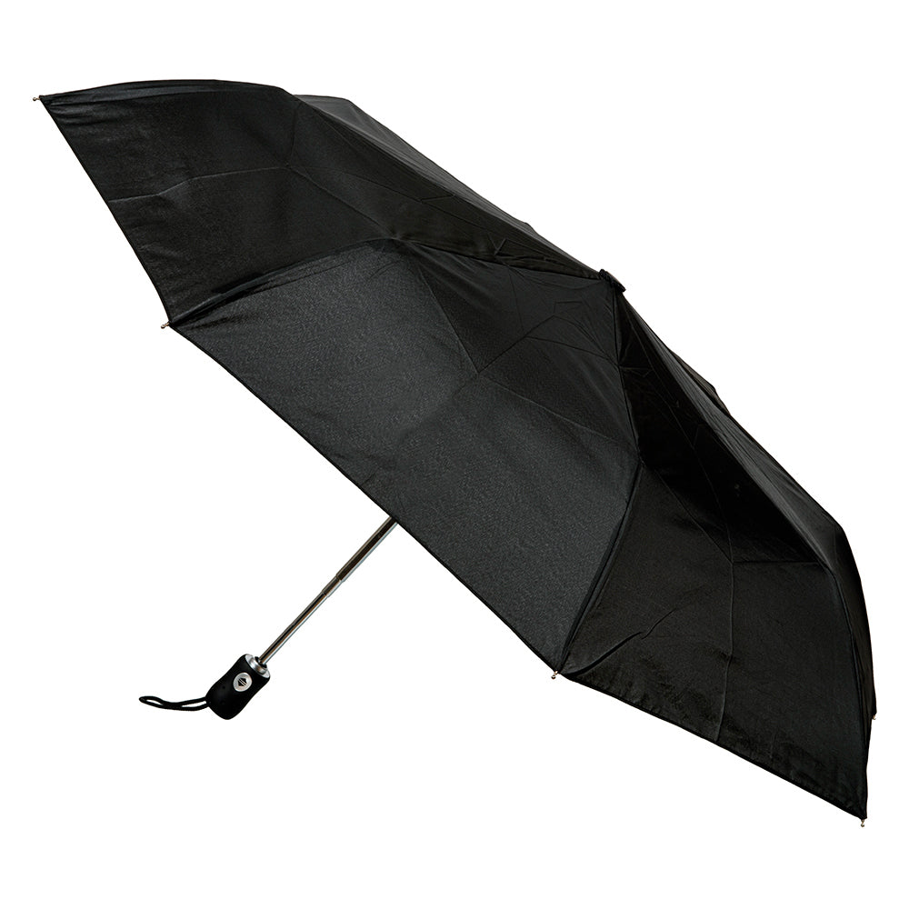 Clifton Women's Folding 97cm Auto Open Windproof Umbrella UV Sun Shade Black