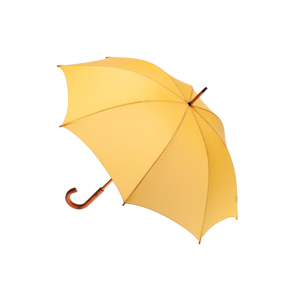 Clifton Women's Walking 103cm Wood Handle Windproof Umbrella Sun Shade Yellow