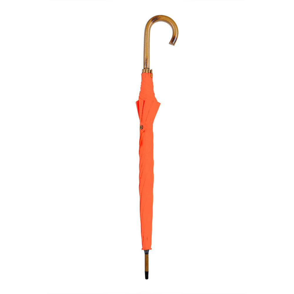 Clifton Women's Walking 103cm Wood Handle Windproof Umbrella Sun Shade Orange — image 2