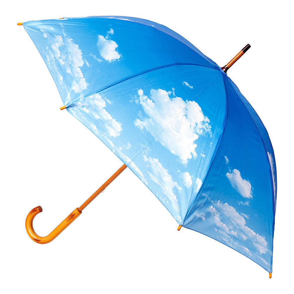 Clifton Women's Walking 103cm Wood Handle Windproof Umbrella Sun Shade Cloud