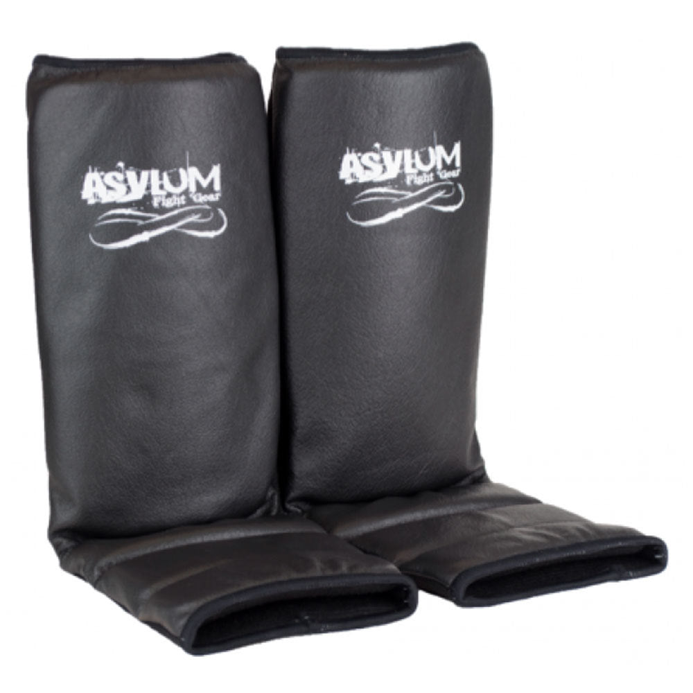 Asylum Fight Gear Asylum Large MMA Shin Guards Black