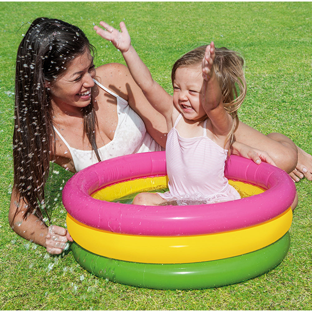 Intex Sunset Glow 61cm Inflatable Toddler Swim Pool Summer Water Fun Bath 1y+ — image 2