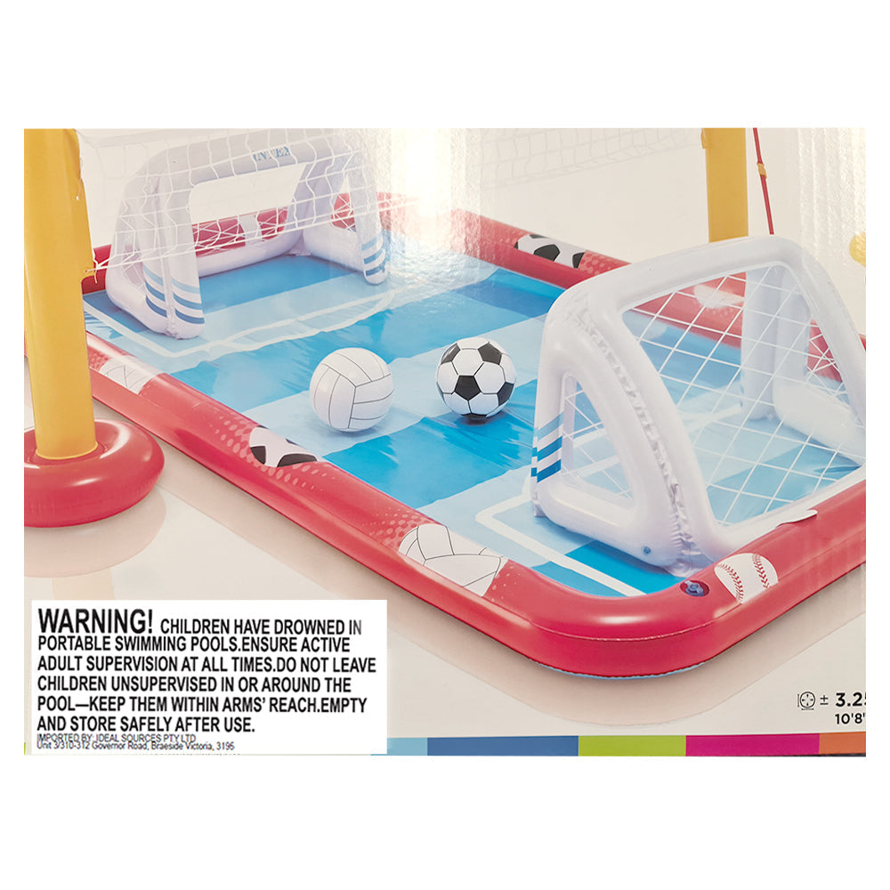 Intex 3.2m Inflatable Sports Play Centre Soccer/Volleyball/Ball/Goal Kids Toy 3+ — image 6