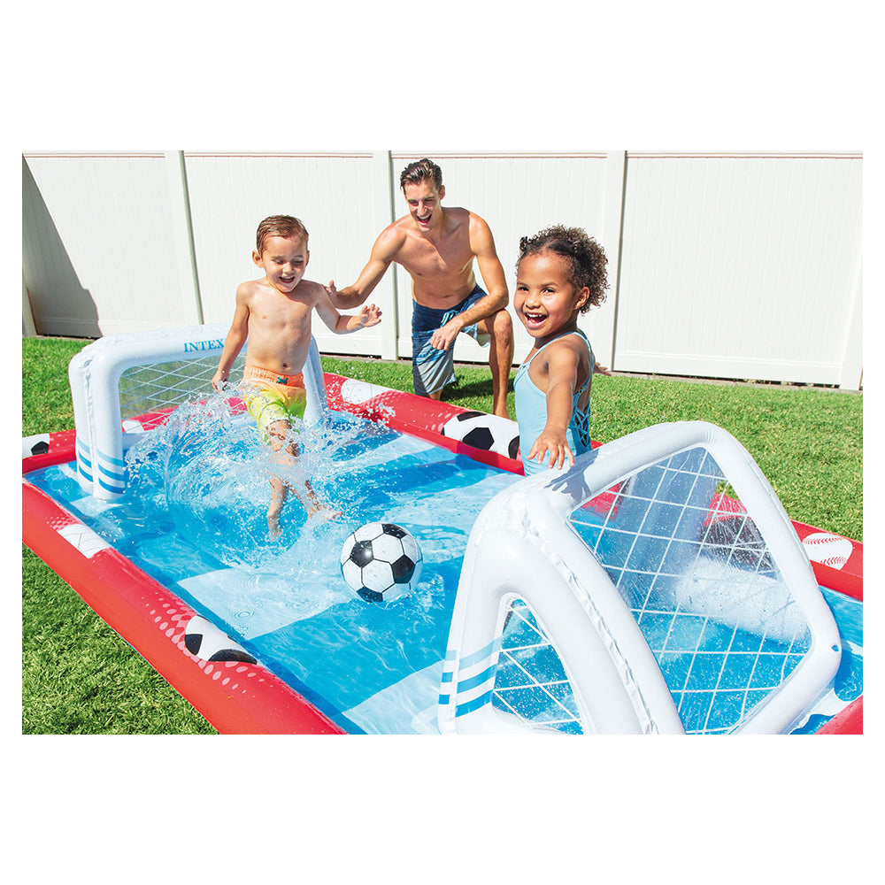 Intex 3.2m Inflatable Sports Play Centre Soccer/Volleyball/Ball/Goal Kids Toy 3+ — image 5