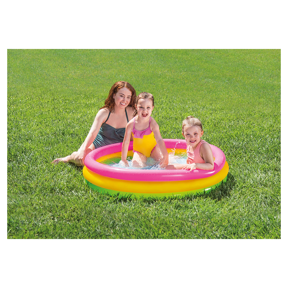 Intex Sunset Inflatable Glow Pool Kids 2y+ 1.14m Diameter 25cm Depth — image 2