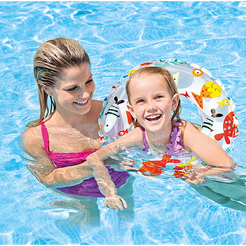 Intex Lively Print 51cm Assorted Design Kids Inflatable Swim Pool Floats 3y+ (2 Pack) — image 6