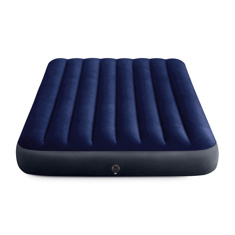 Intex Dura Beam 137x191cm Air Bed Full Downy Airbed Inflatable Mattress Blue — image 3