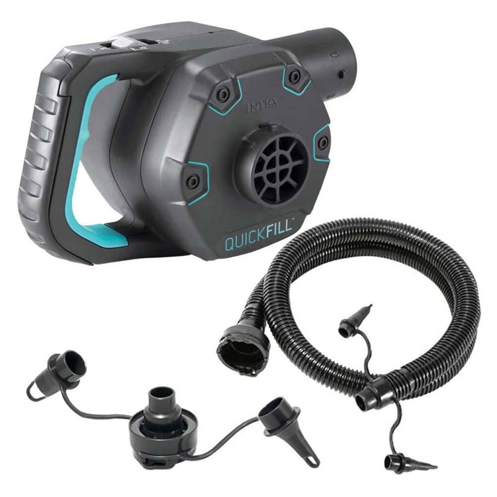Intex Quickfill Portable AC Electric Pump w/ Nozzles for Inflatable Pool/Toys