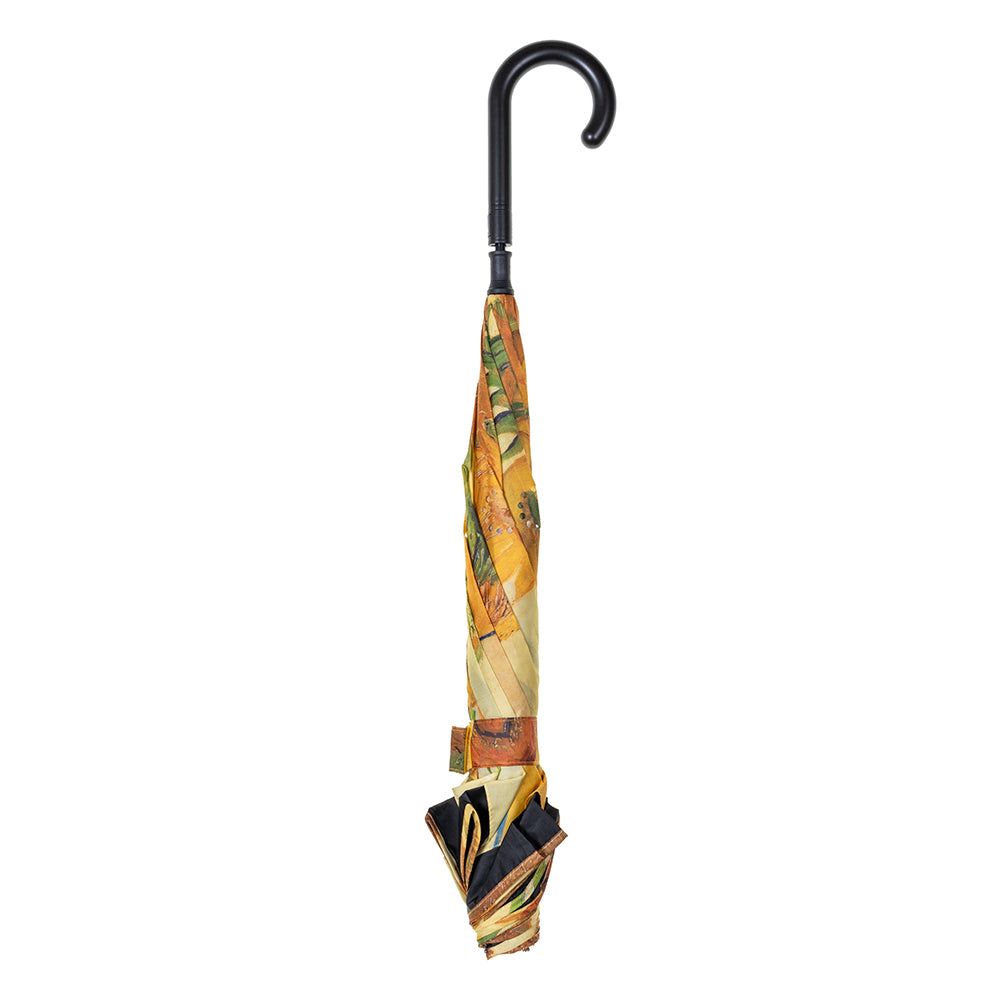 Clifton Outside-In Inverted 103cm Auto Close Umbrella UV Sun Shade Sunflowers — image 2