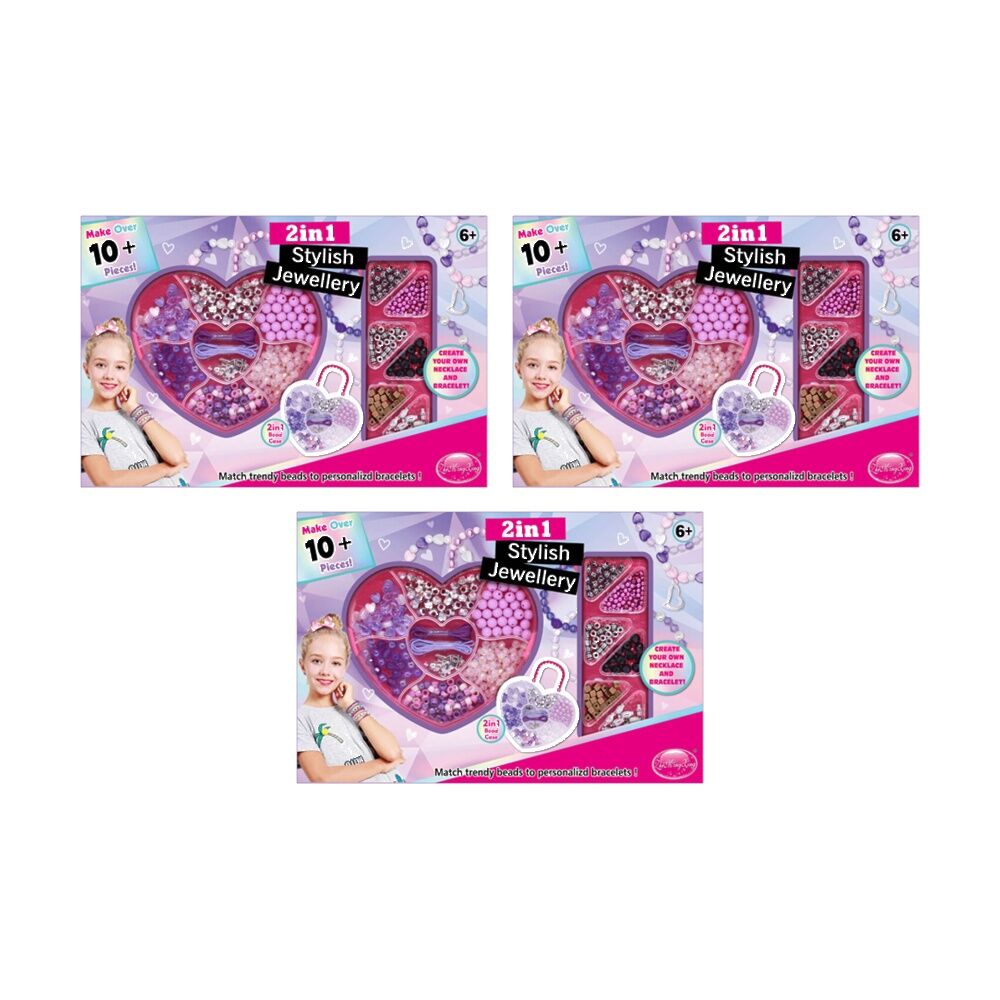 Abt Kids 2-in-1 Jewellery Necklace & Bracelet Set Assorted (3 Pack)