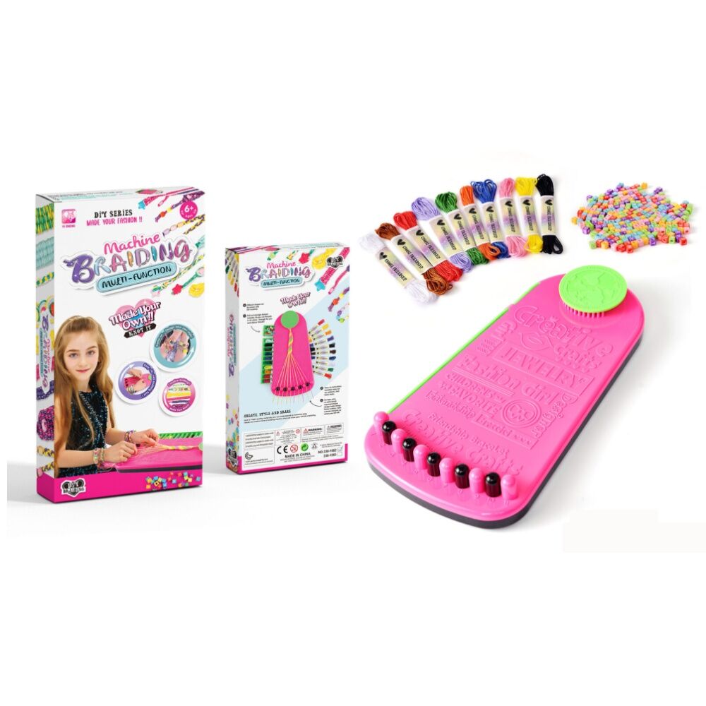 Abt Pink DIY Braiding Bead Machine Multifunction Tool Bead-Maker Kit — image 2