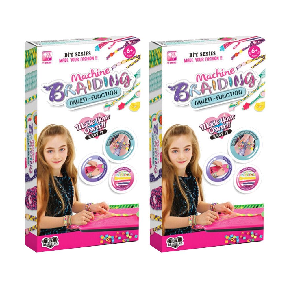 Abt DIY Braiding Bead Machine Tool Bead-Maker Kit Pink (2 Pack)