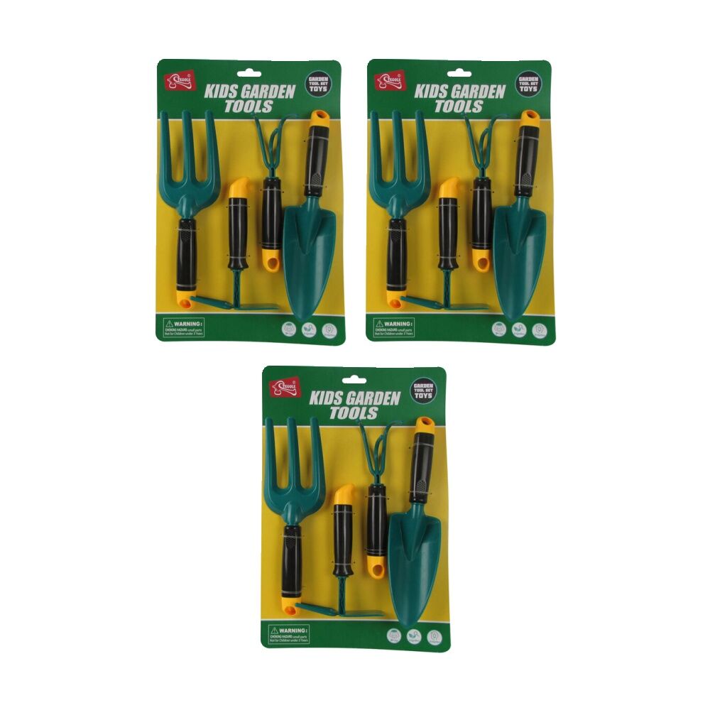 Abt 4pc ABT Kids Play Pretend Gardening Tools Set Garden Kit 3Y+ (3 Pack)