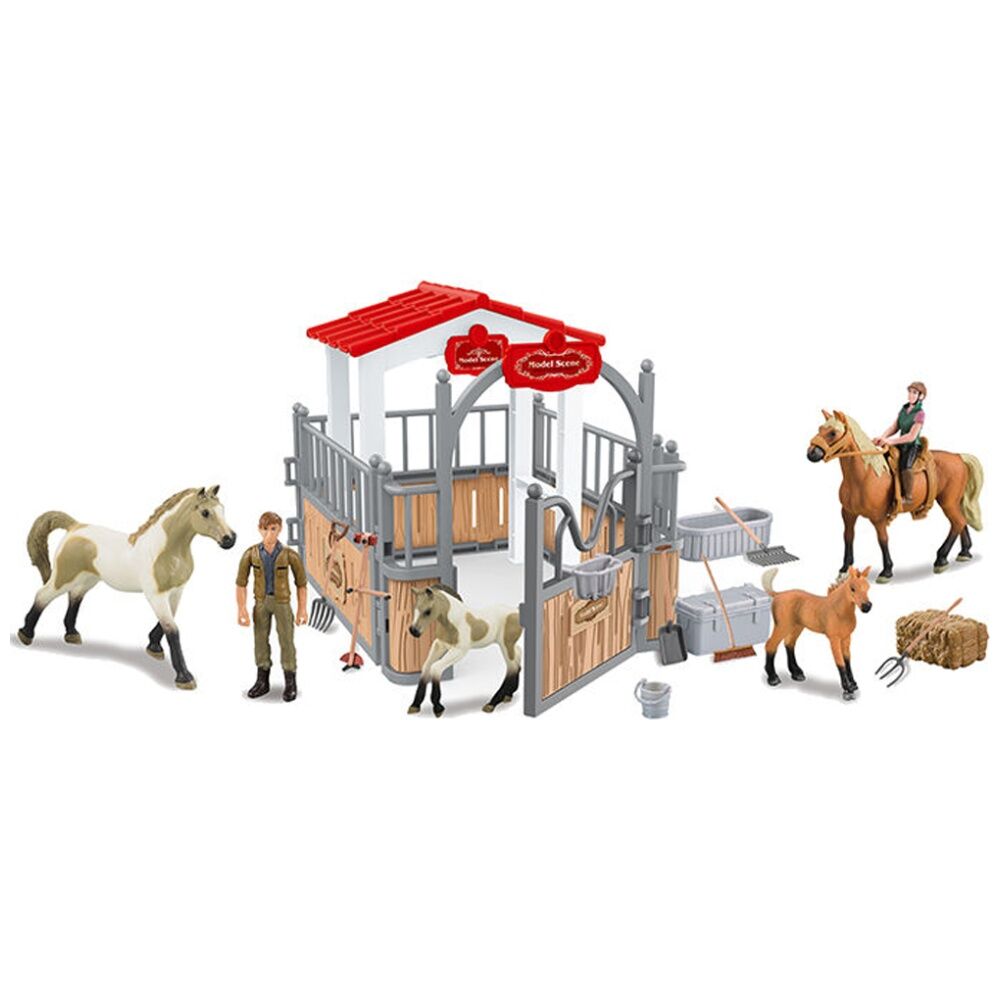 Abt 3Y+ Farm Animals Horse Ranch Playset w/ Accessories Kids Toy Set — image 2