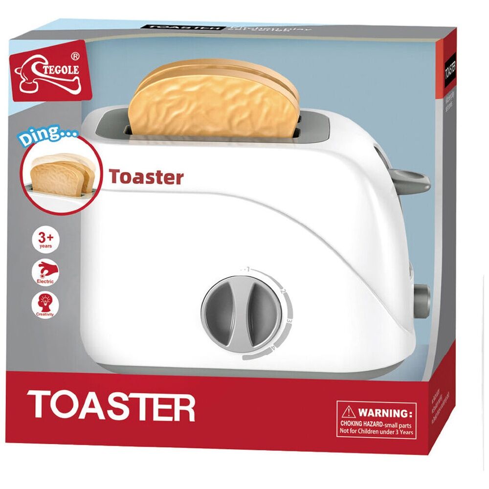 Abt 3Y+ Childrens Kitchen Pretend Play Electronic Toaster Toy