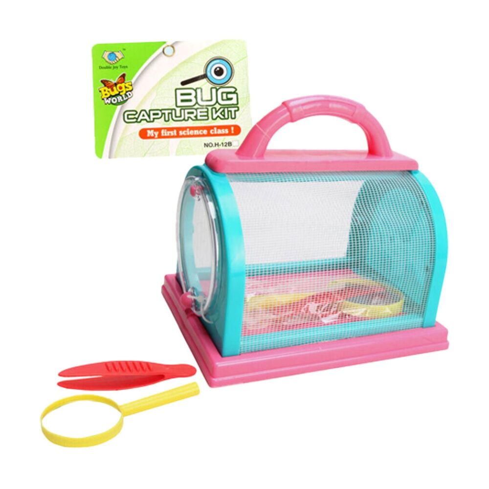 Abt 3Y+ Kids Bug Capture Kit With Magnifying Glass Tweezers Assorted
