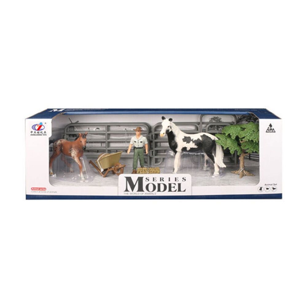 Abt 3Y+ Farm Animals Horse & Foal with Figure Accessories Assorted