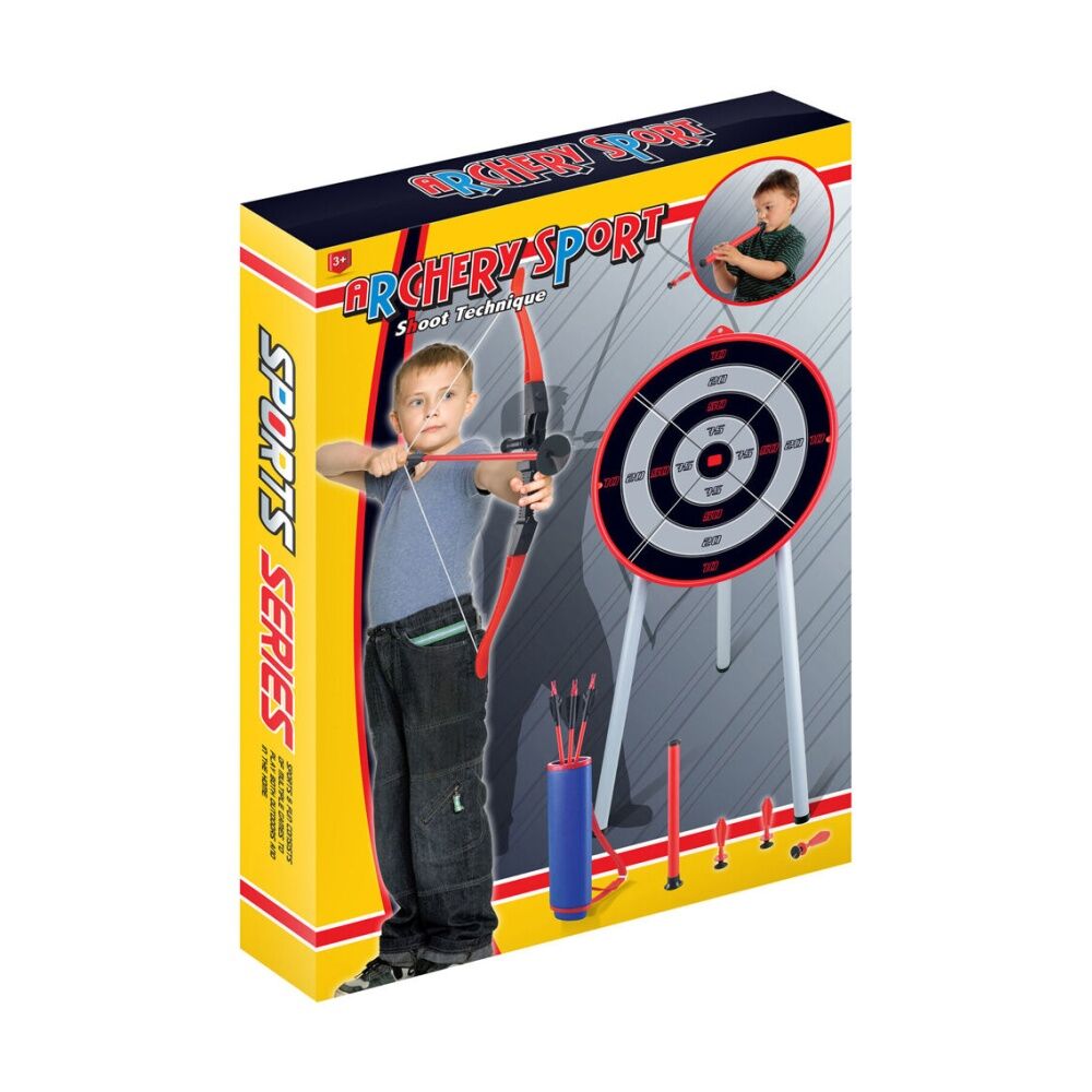 Abt 5+ Kids Archery Set With Target Stand Practice Toy Game Kit