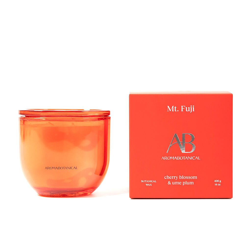 Aromabotanical 400g Mt. Fuji Cherry Blossom Scent Home Fragrance Candle Jar