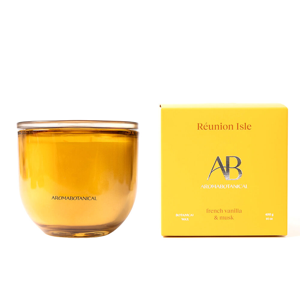 Aromabotanical 400g Reunion Isle French Vanilla Scent Home Fragrance Candle Jar
